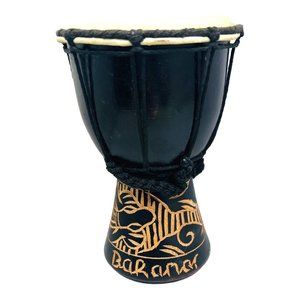 Handmade Small Djembe Drum 8" Tall  x 5.25" Wide